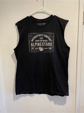 🔥 Men’s Alpinestars Retro Biker Graphic Muscle Tank L